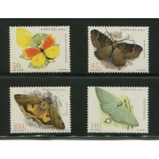 MARIPOSAS SERIE COMPLETA DE ESTAMPILLAS NUEVAS MINT PORTUGAL MADEIRA